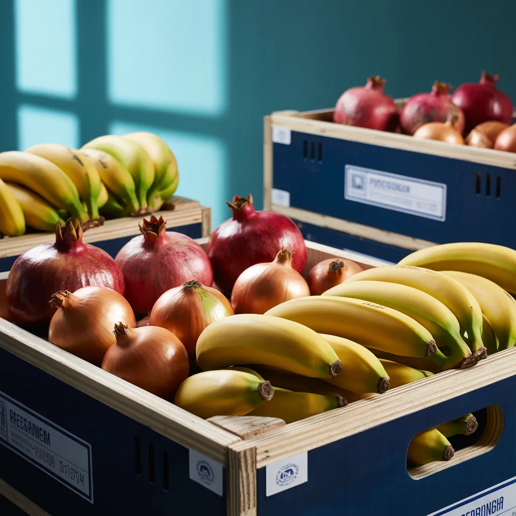 Fresh fruits prepared for export quality packing