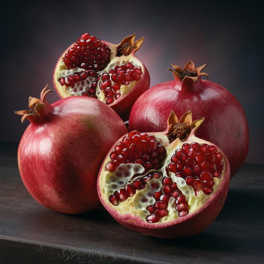 Fresh pomegranates prepared for export